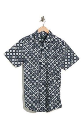 Rodd & Gunn Hicklands Short Sleeve Shirt in Twilight at Nordstrom Rack, Size Xx-Large