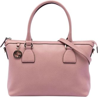 Gucci Pre-owned Leren Schoudertas - Dames - Vintage Handtas - Roze - ONE Size - Leer - Vintage