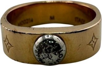 Louis Vuitton Pink Gold Metal Band Ring (Pre-Owned)