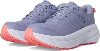 Hoka One One Bondi Slip Resistant Womens Shoes Moonlight/Pale Dusk : 10.5 B - Medium, Leather