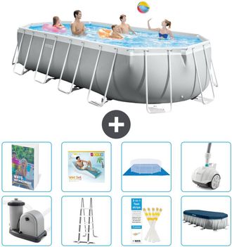 Intex Piscina Prism Frame Oval - 610x305x122 Cm - 9-piezas S584