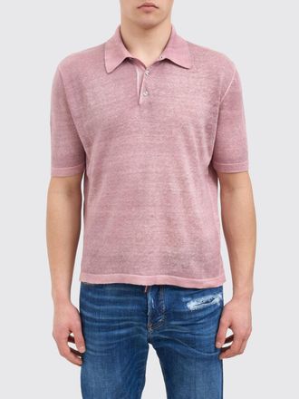 Avant Toi Linen and Cotton Polo Shirt