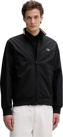 Fred Perry Heren, Jassen, Zwart, Maat: XL