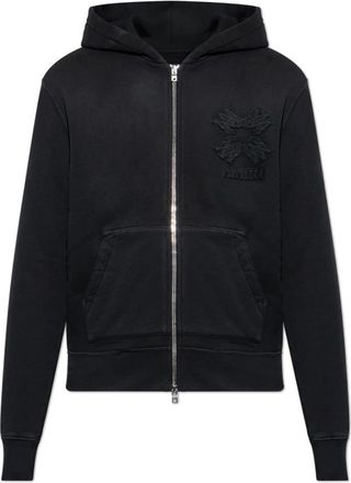 Amiri Logo Sweatshirt - Heren - Vesten met rits - Zwart - XL - Katoen - Hoodies & sweatvesten
