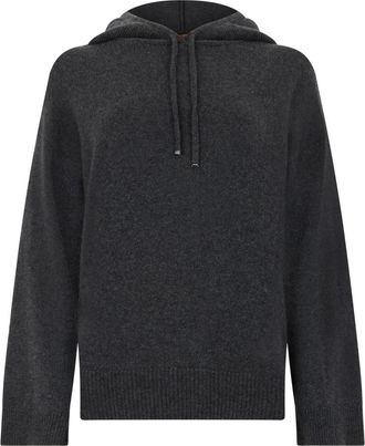 Moorer Charu Hoodie - Dames - Truien - Zwart - Maat: XS Kasjmier