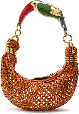 Chlo&eacute; Bracelet Toucan Braided Leather top Handle bag - Orange - One Size
