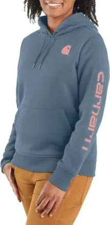 Carhartt Work in Progress Clarksburg Hoodie Womens Thundercloud Graphic Long Sleeve POSH285