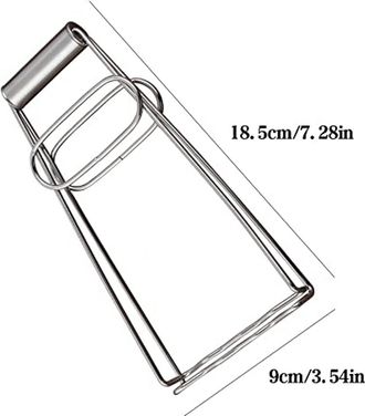 OEM Pinza Para Recipientes Calientes De Acero Inoxidable, Soporte Multifuncional Recipientes Calientes Microondas Horno, Pinza Plegable Recipientes