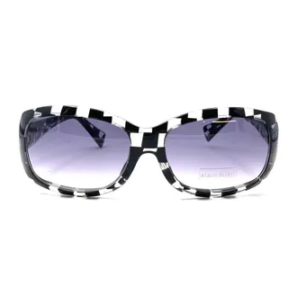 Alain Mikli Transparent A0857 Bold Checkered Sunglasses