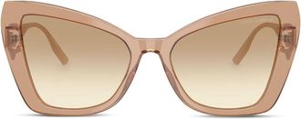 Dolce & Gabbana Eyewear Occhiali da sole a farfalla - Toni neutri