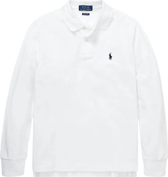 Polo Ralph Lauren LS KC Top - Dames - Polos - Wit - S - Katoen - Tops