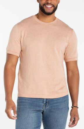 Liverpool L.A. Crewneck Sweater T-Shirt in Clay at Nordstrom, Size X-Large