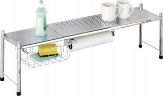 WENKO Maximex Expando Estanter&iacute;a Extensible Cromada Para Fregadero