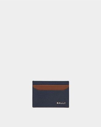 Bally Essential Card Holder in Leather in Blue at Nordstrom