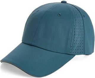 Zella Perforated Baseball Cap in Blue Goblin at Nordstrom Rack