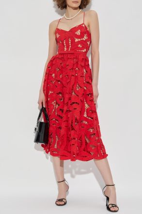 Self Portrait Strappy Dress, Womens, Red