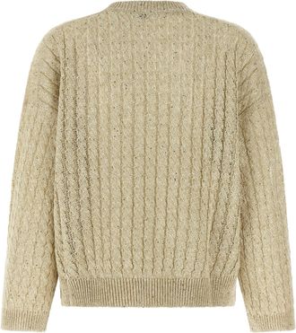 Brunello Cucinelli Womens Beige Linen Cardigan Clothing