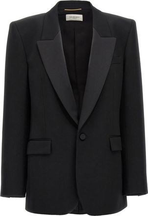 Saint Laurent Black mocking Blazer