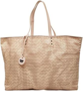Bottega Veneta Pre-owned Nylon handbags - Dames - Vintage Handtas - Beige - ONE Size - Nylon - Vintage