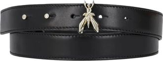 Patrizia Pepe fly-embellished leather belt - Black