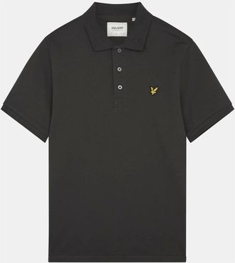 Lyle & Scott Tops, Heren, Grijs, XL, Katoen, Plain Polo Shirt
