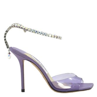 Jimmy Choo London Ladies Saeda Crystal Embellished Sandals, Brand Size 35.5 ( US Size 5.5 )