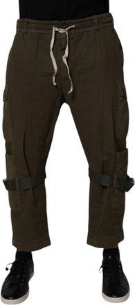 Dolce & Gabbana Brown Cotton Stretch Cargo Mens Pants (Pre-Owned)
