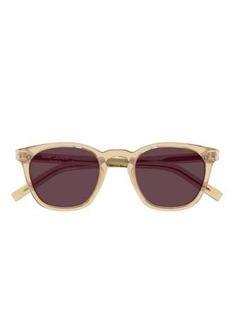 Saint Laurent Eyewear round-frame sunglasses - Neutrals