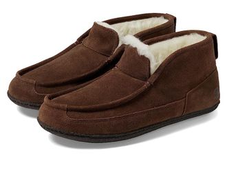 Sorel Manawantm II Moc Mens Slippers Tobacco/Blackened Brown : 10 D - Medium, Leather