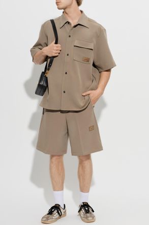 Amiri Short-sleeve Shirt, Mens, Beige