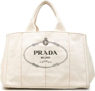 Prada Pre-owned Prada Large Canvas Canapa Logo Tote Ladies QAUHKZ9S8GAXG06L