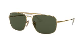 Ray-Ban Mens 0RB3560 001 58 Sunglasses, Gold/Green