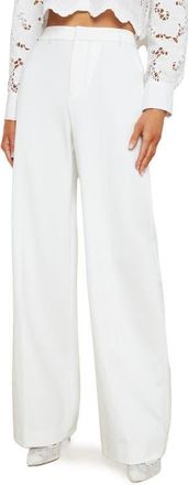 L'agence Livvy Straight Leg Pants in White at Nordstrom, Size 16