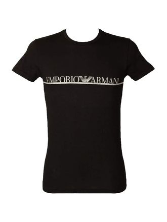 Emporio Armani T-shirt Met Ronde Hals Heren Blauw