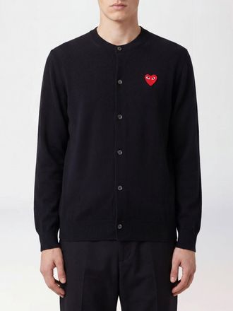 Comme Des Gar&ccedil;ons Cardigan di lana con logo