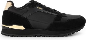 HUGO BOSS Mens Parkour Runners, Modern Athletic Design in.Black - Size UK 7