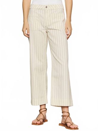 Sanctuary The Marine Crop Jean In Pinstripe