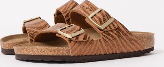 Birkenstock Womens Two Buckle Adjustable Sandals in Zebra Pecan - Tan - Size UK 5.5