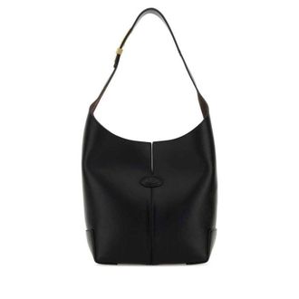 Tod's Black Leather Bucket Bag Nero Borse A Mano