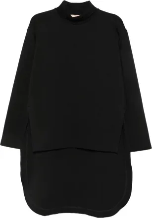 Plan C Plan C, Truien & Vesten, Dames, Zwart, S, Katoen, Cotton Crewneck Sweater