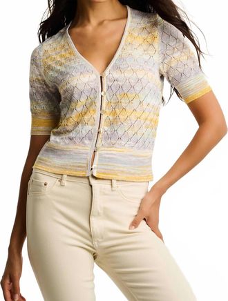 Lisa Todd Sun-Sational Cardigan In Watercolor