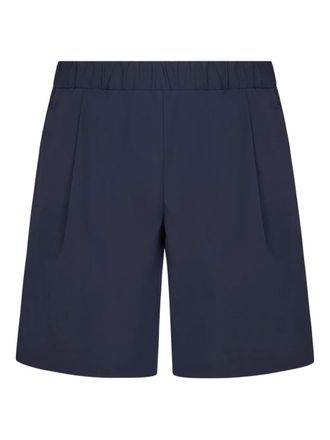 Herno elasticated-waist shorts - men - Cotton/Elastane - S - Blue