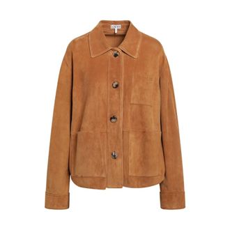 Loewe Chaqueta de trabajo - Jackets - Mujer - Marr&oacute;n - M