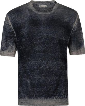 Original Vintage Round-neck Knitwear, male, Blue, Size: 2XL Robinunicablu T-shirt