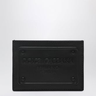 Dolce & Gabbana Black card holder with embossed logo