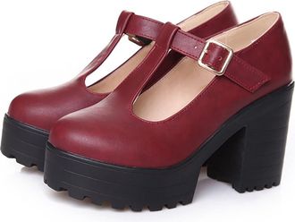 Generic Mumuj Mary Jane Ladies Blue Shoes Ladies Court Shoes Womens Block High Heel Platform Shoes Ankle Strap Mary Jane Shoes Round Toe Wide Fit Silver Prom 