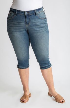 Slink Jeans Crop Jeans in Pearl at Nordstrom, Size 16W