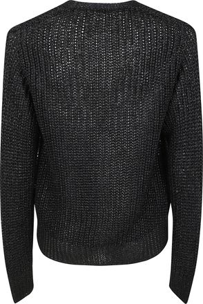 Lardini Mens Man Knitwear - Black viscose - Size Small