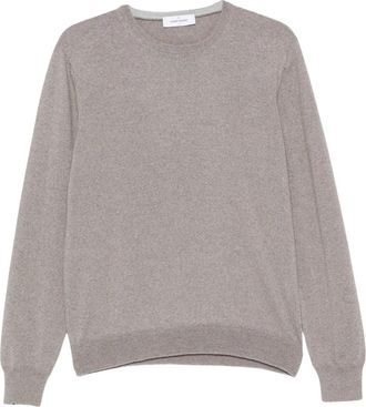 Gran Sasso Ronde hals gebreid - Heren - Ronde hals truien - Grijs - M - Wol - Truien & Vesten