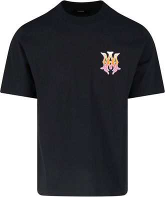 Amiri Black MA Logo Cotton T-Shirt